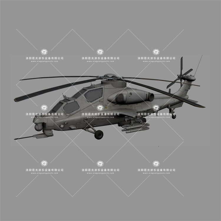 烈山武装直升机3D模型